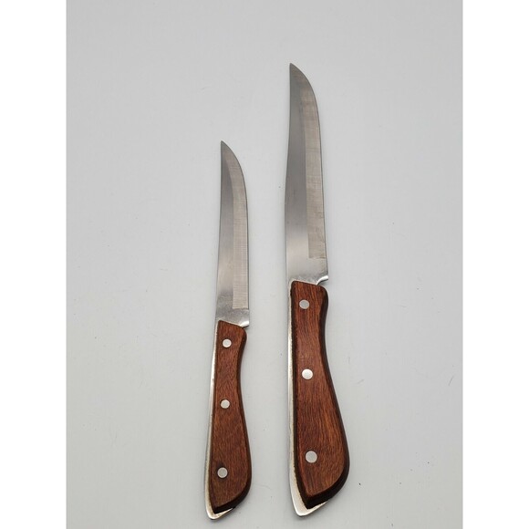 Regent Swords Lightening Edge Stainless Japan 8" & 6" Vintage Knives - Picture 2 of 12